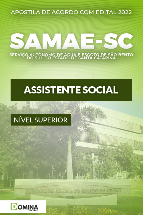 Apostila SAMAE São Bento Sul SC Assistente Social