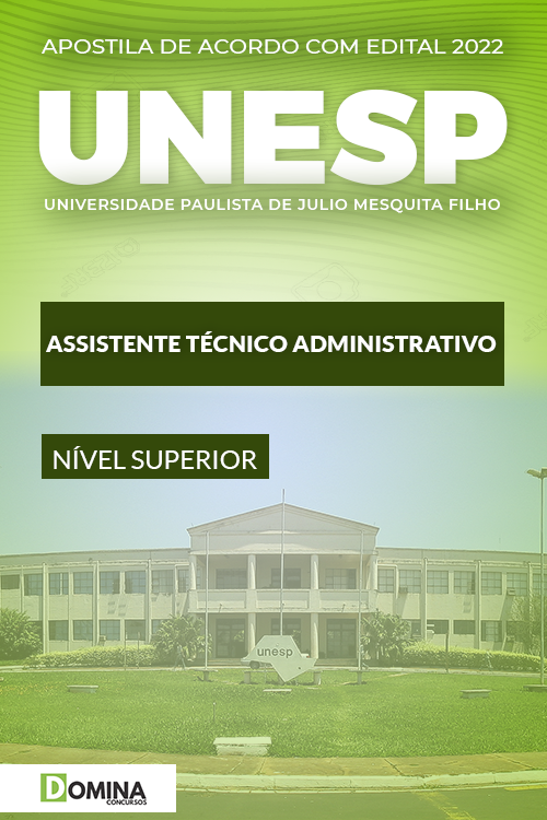 Apostila UNESP 2022 Assistente Técnico Administrativo
