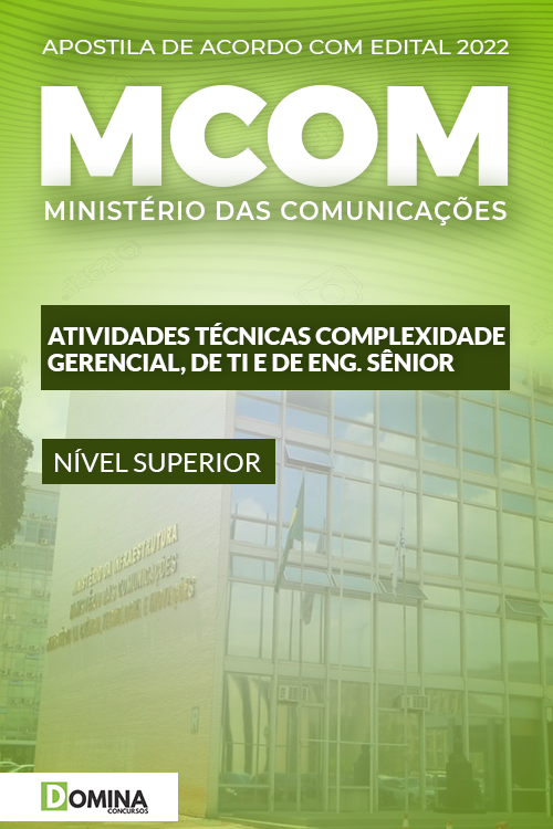 Apostila Ministério das Comunicações 2022 Tec. da Informação