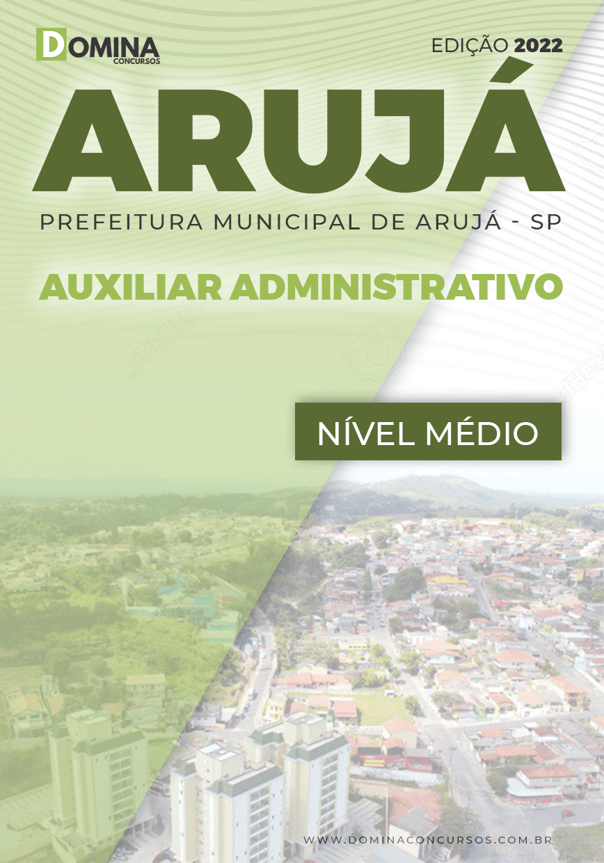 Apostila Digital Pref Arujá SP 2022 Auxiliar Administrativo