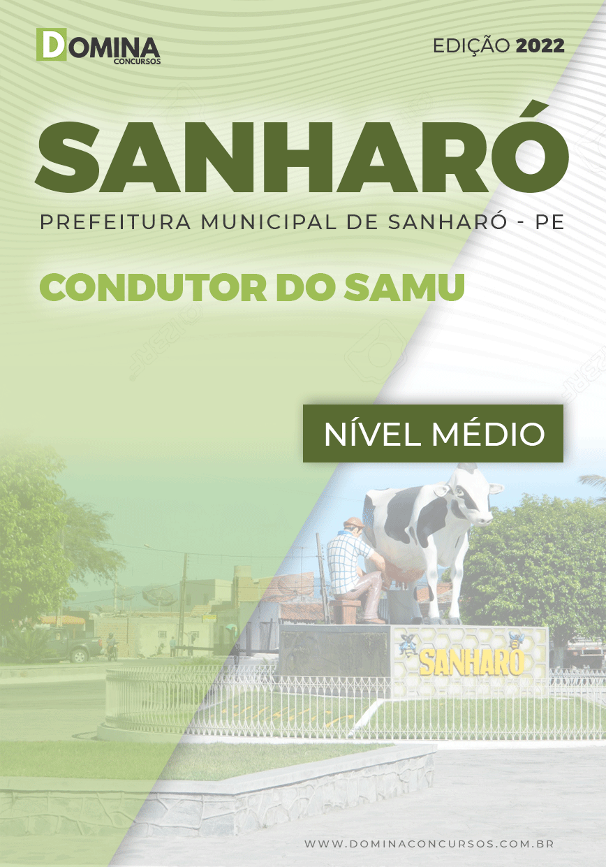 Apostila Concurso Pref Sanharó PE 2022 Condutor Samu