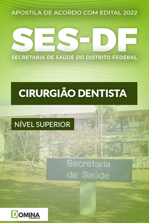 Apostila Digital Concurso SES DF 2022 Cirurgião Dentista