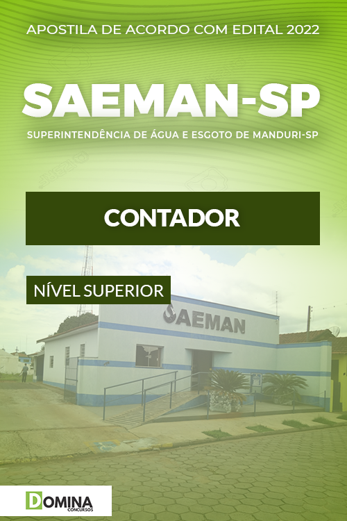 Apostila Digital Concurso SEAMAN SP 2022 Contador