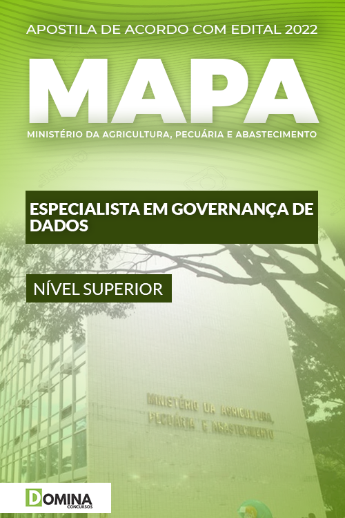 Apostila MAPA 2022 Especialista em Governança de Dados