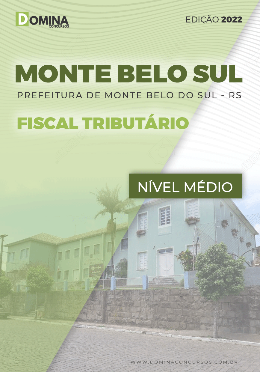 Apostila Pref Monte Belo Sul RS 2022 Fiscal Tributário