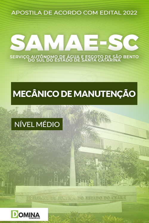 Apostila SAMAE São Bento Sul SC Mecânico Manutenção
