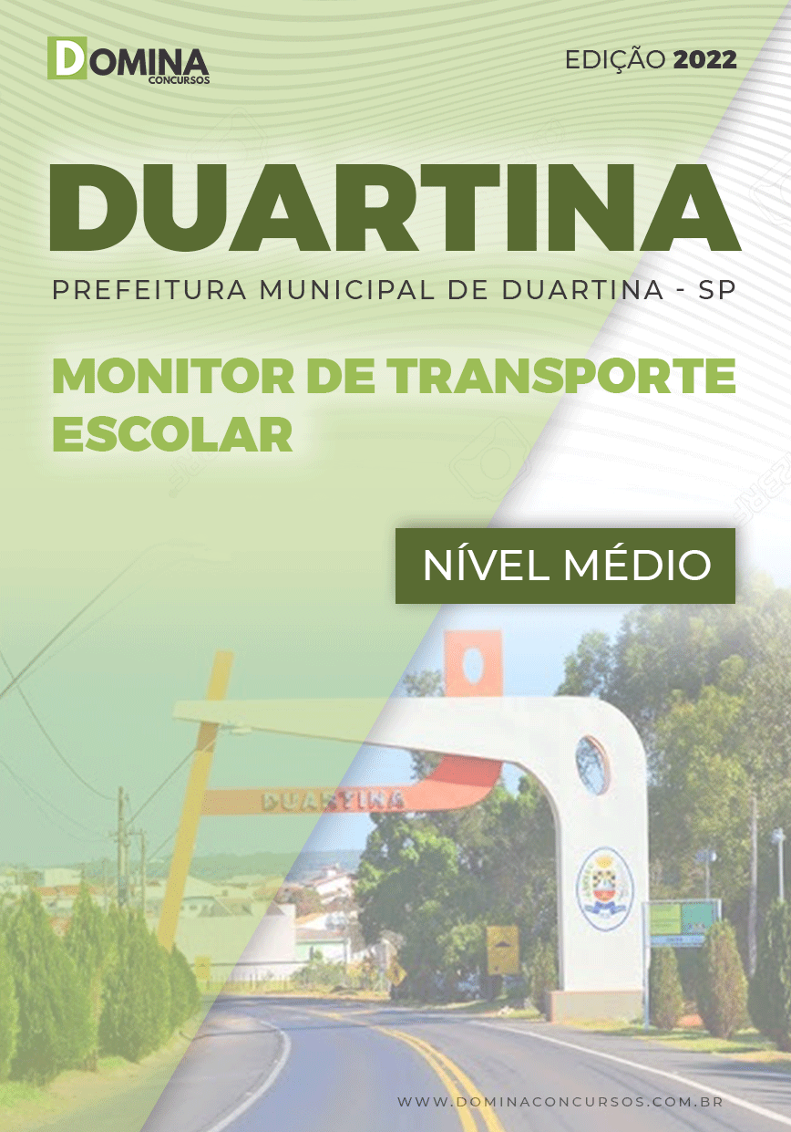 Apostila Pref Duartina SP 2022 Monitor Transporte Escolar