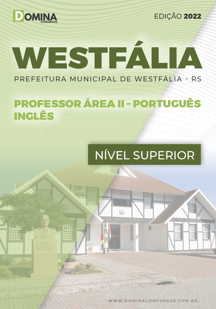 Apostila Pref Westfália RS 2022 Prof. II Português Inglês