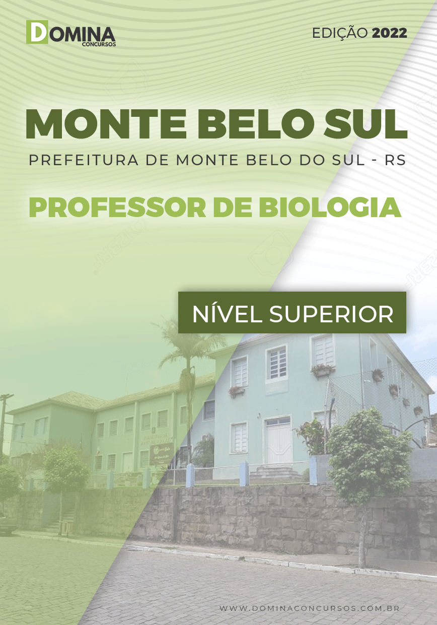 Apostila Pref Monte Belo Sul RS 2022 Professor Biologia