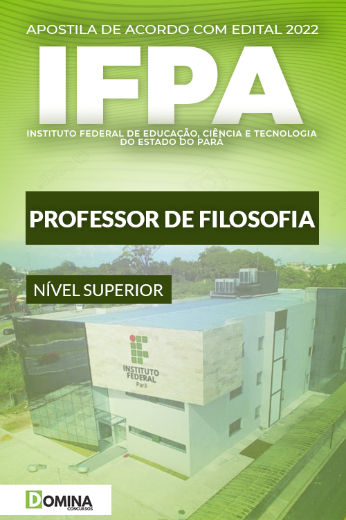 Apostila Digital Concurso IFPA 2022 Professor Filosofia