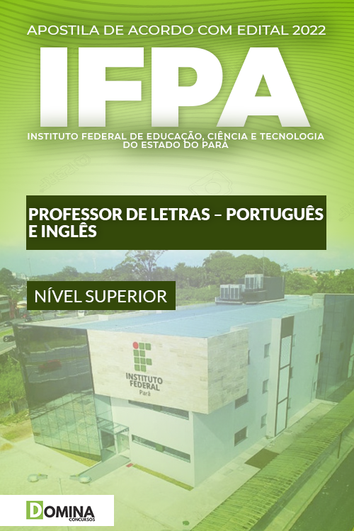 Apostila IFPA 2022 Professor Letras Português Inglês