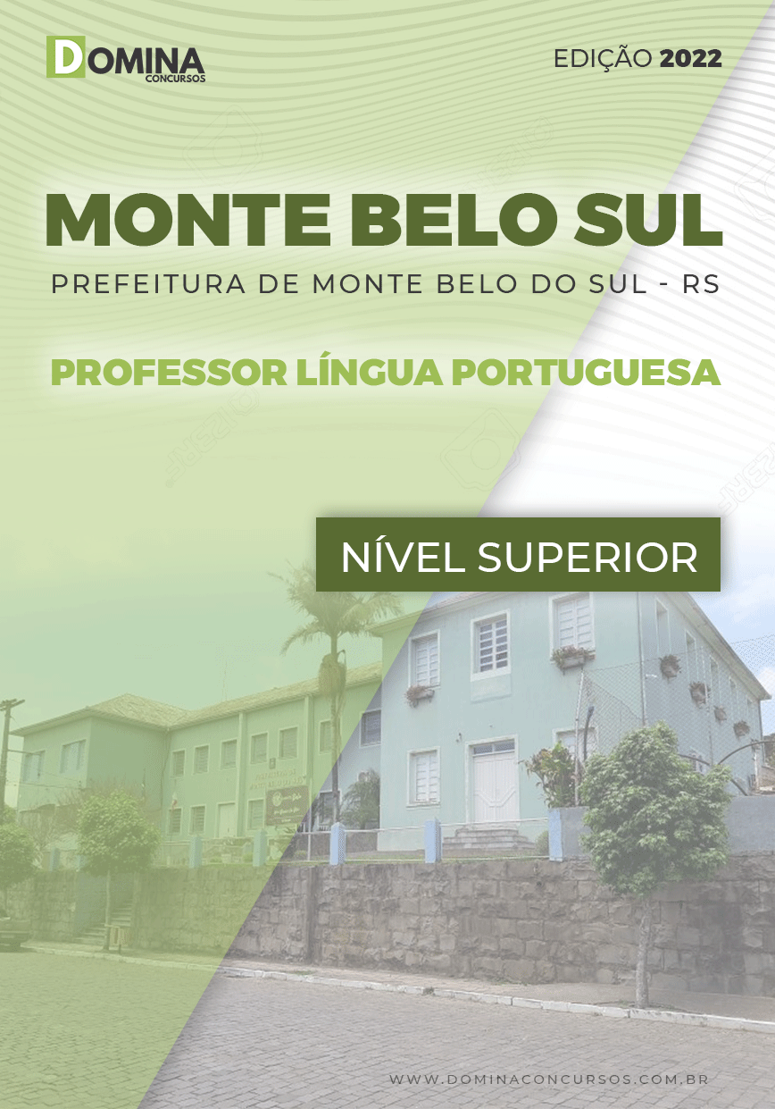 Apostila Pref Monte Belo Sul RS 2022 Prof. Líng. Portuguesa