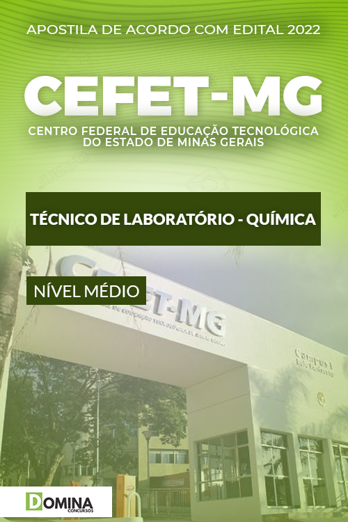 Apostila CEFET MG 2022 Técnico Laboratório Química
