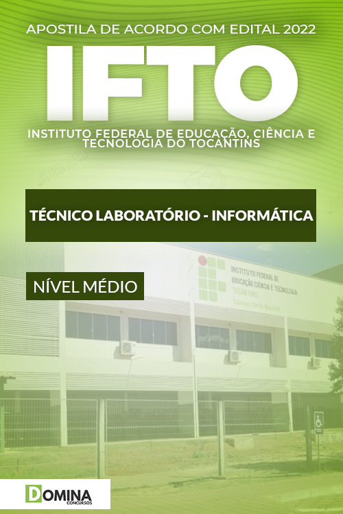 Apostila IFTO 2022 Técnico Laboratório Informática