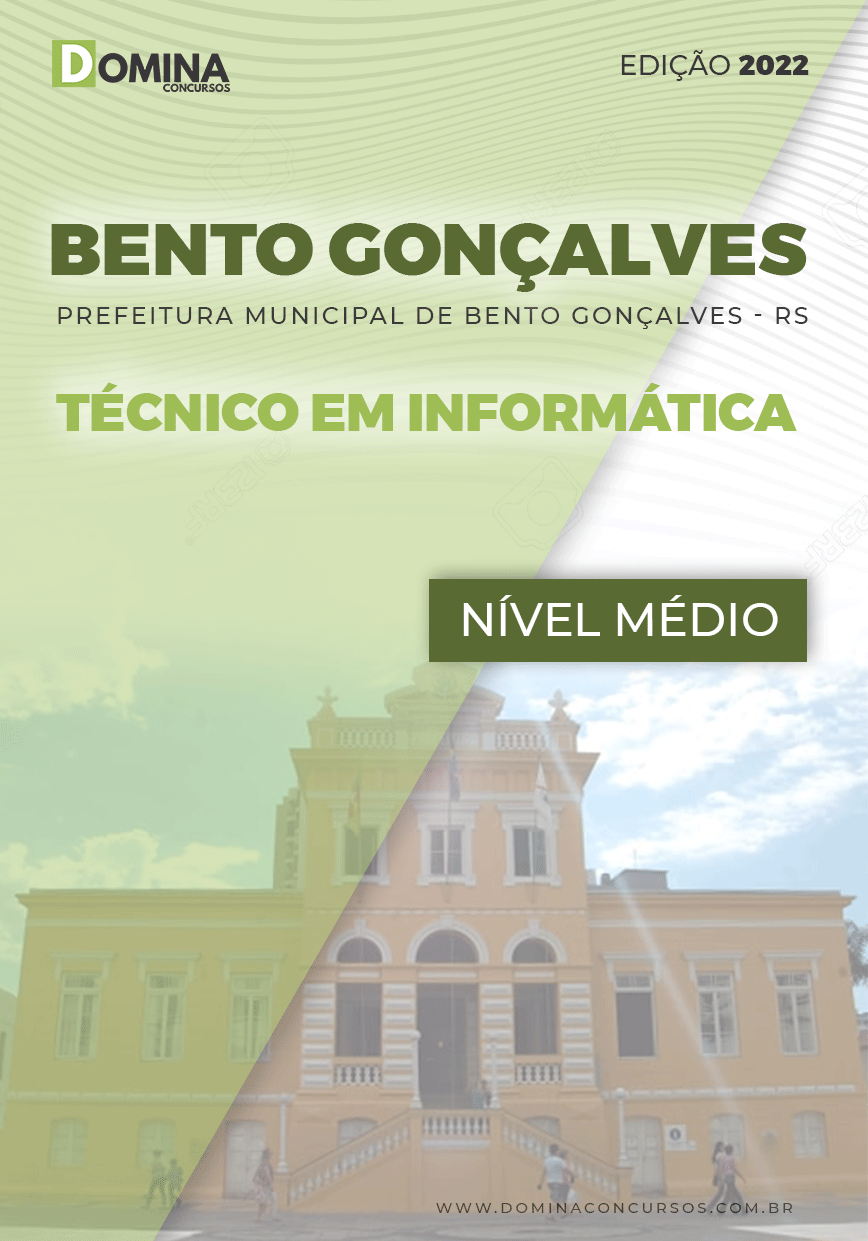 Apostila Pref Bento Gonçalves RS 2022 Técnico Informática