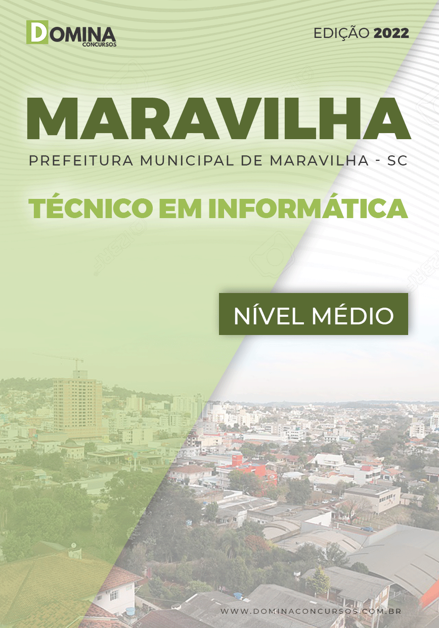 Apostila Pref Maravilha SC 2022 Técnico Informática