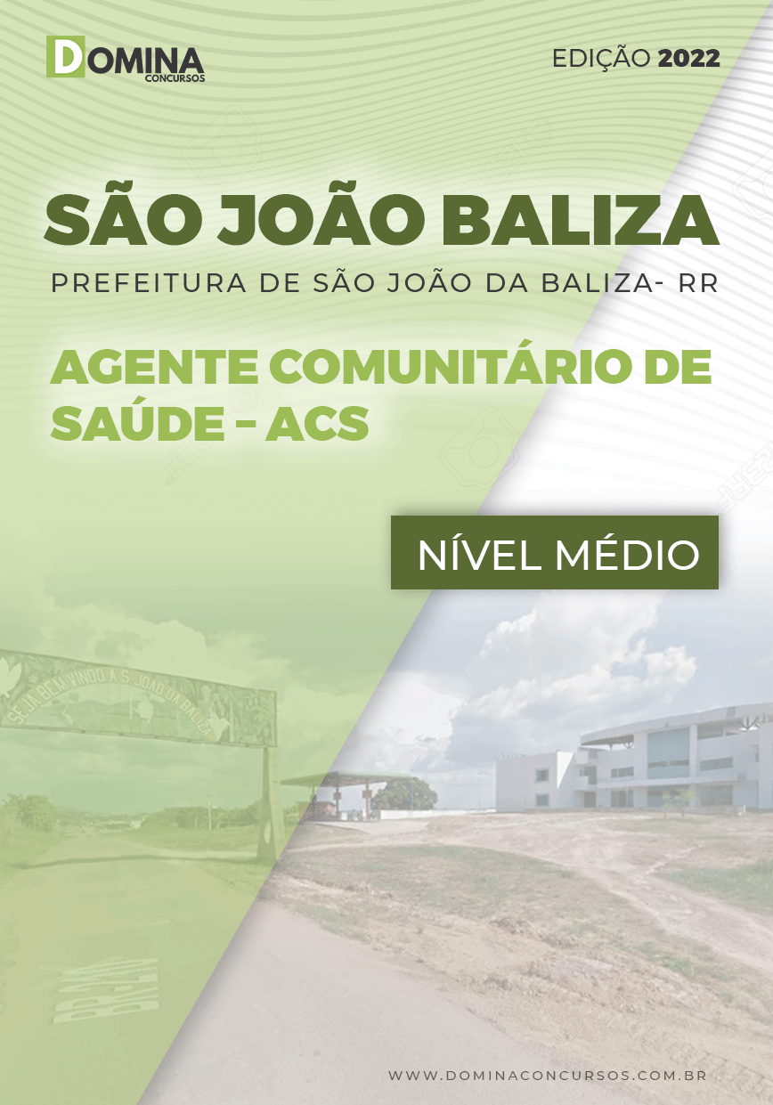 Apostila Pref São João Baliza RR 2022 Agente Com. Saúde