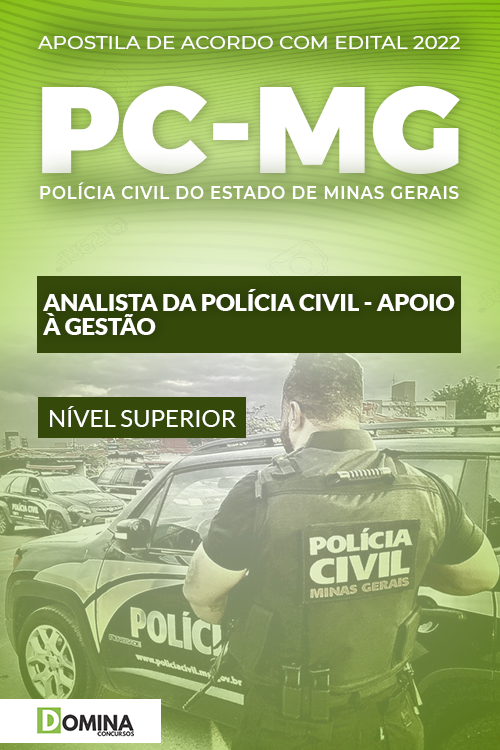 Apostila Concurso PC MG 2022 Analista Apoio à Gestão
