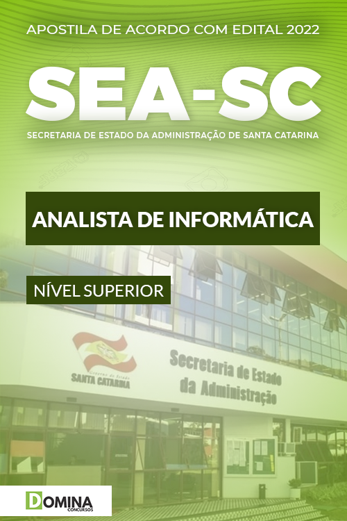 Apostila Concurso SEA SC 2022 Analista Informática