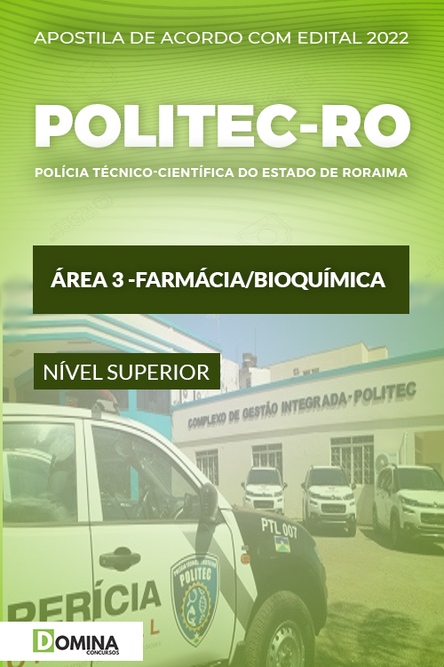 Apostila POLITEC RO 2022 Área 3 Farmácia Bioquímica