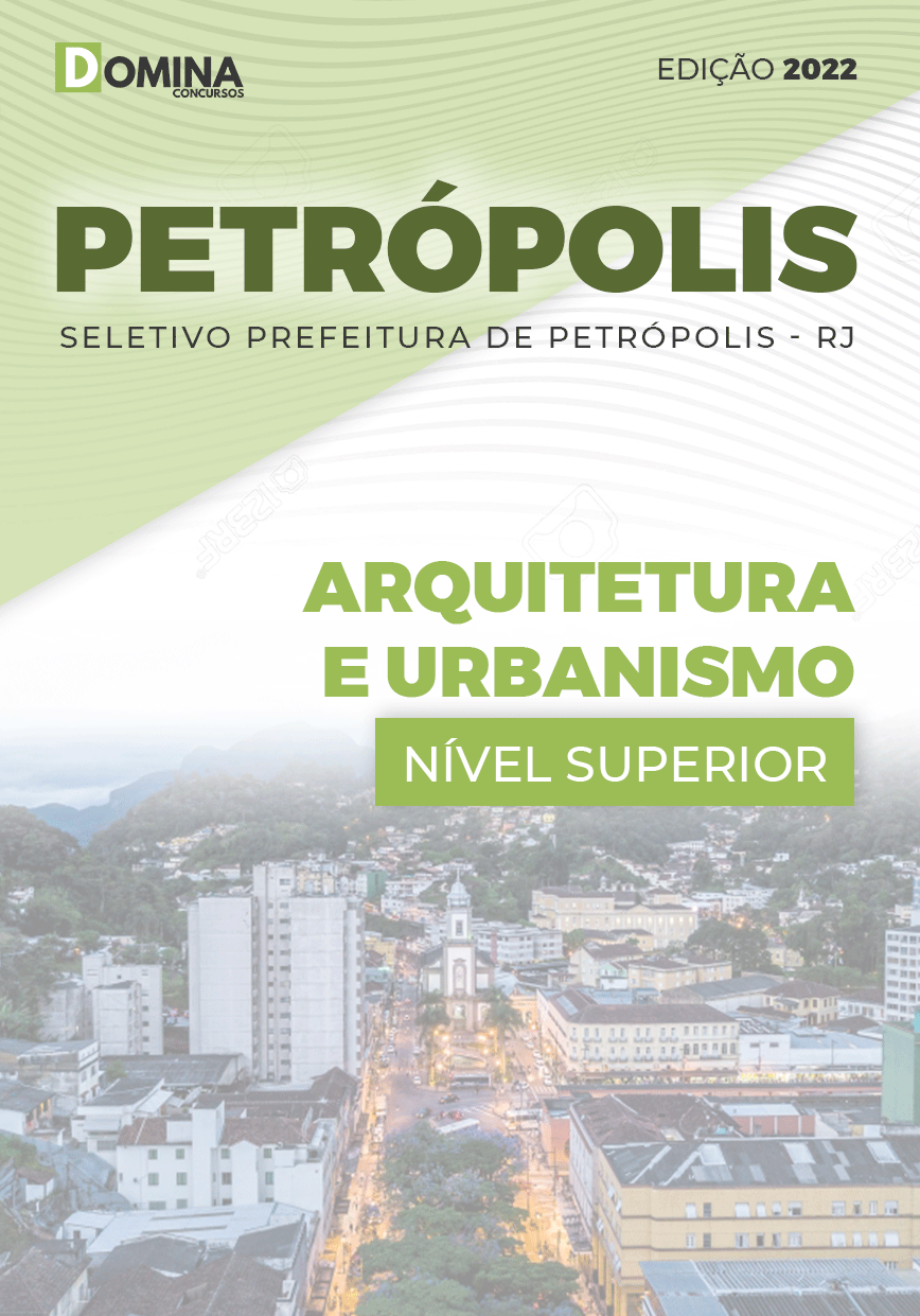 Apostila Pref Petrópolis RJ 2022 Arquitetura Urbanismo