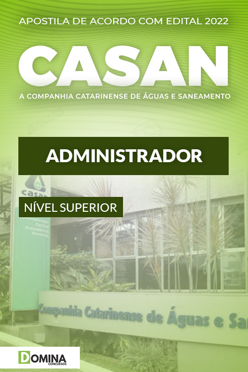 Download Apostila Concurso CASAN 2022 Administrador