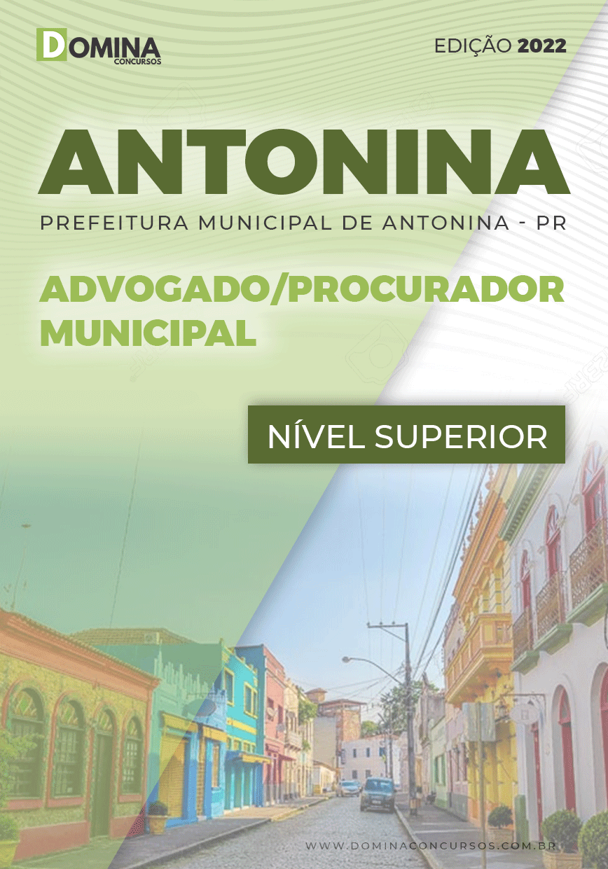 Apostila Pref Antonina PR 2022 Advogado Proc. Municipal