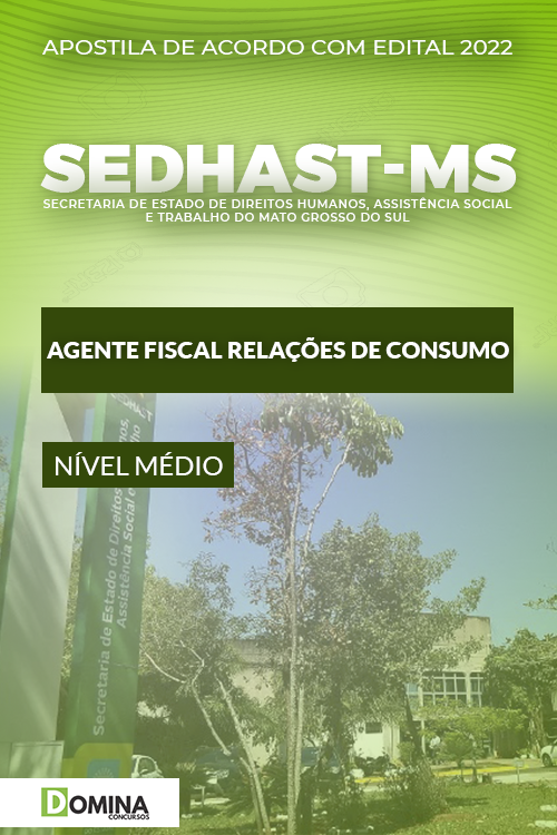 Apostila SEDHAST MS 2022 Agente Fiscal Relação Consumo