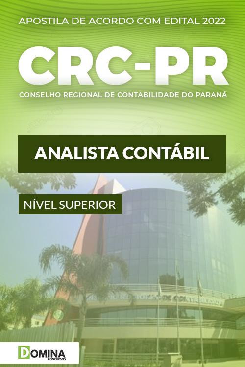 Apostila Digital Concurso CRC PR 2022 Analista Contábil