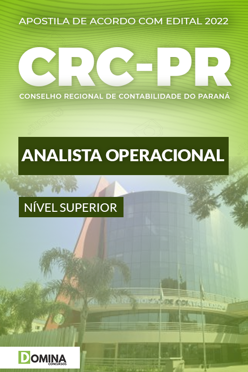 Apostila Digital Concurso CRC PR 2022 Analista Operacional