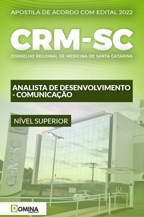 Apostila CRM SC 2022 Analista Desenvolvimento Comunicação