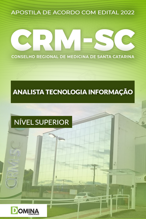 Apostila CRM SC 2022 Analista Tecnologia Informação