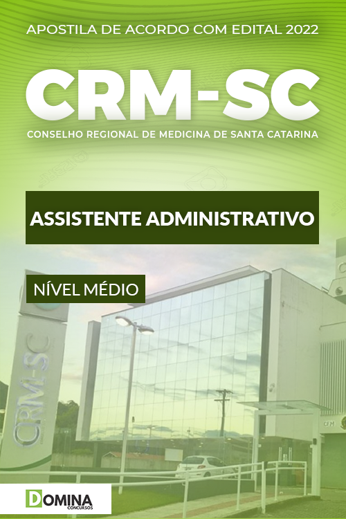 Apostila Digital CRM SC 2022 Agente Administrativo