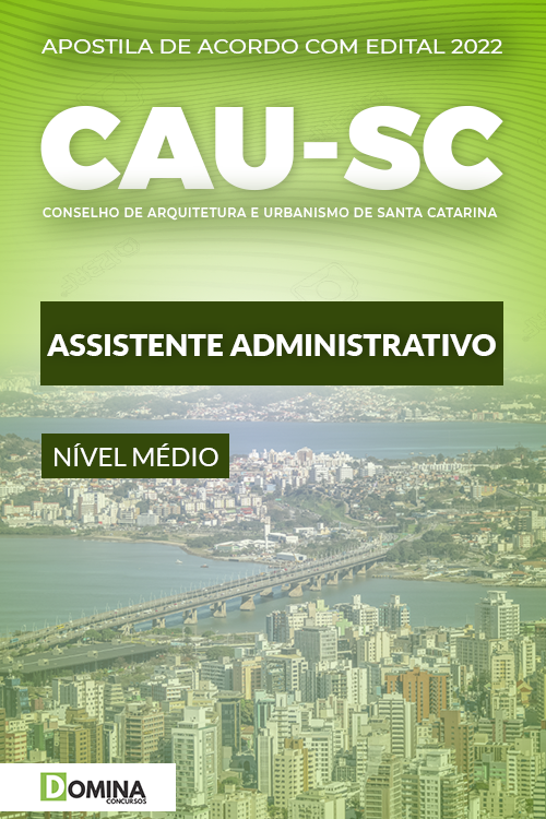 Apostila Digital Concurso CAU SC 2022 Assistente Administrativo