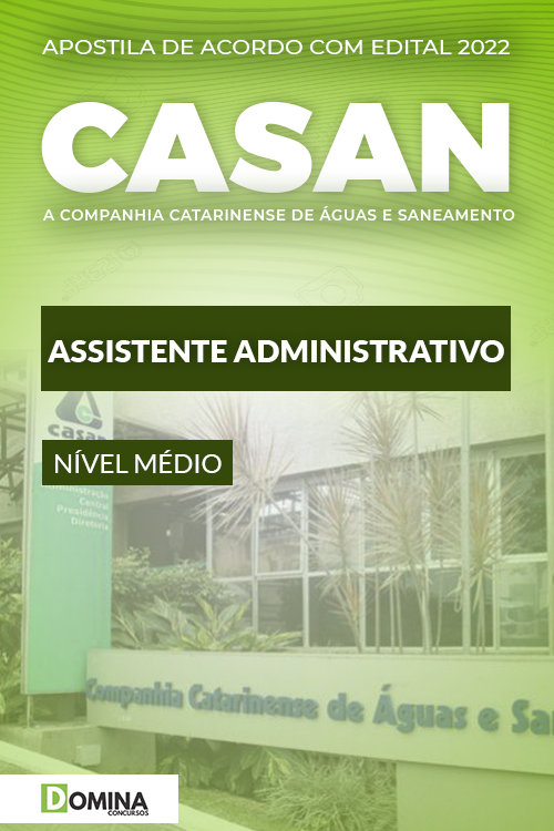 Apostila Concurso CASAN 2022 Assistente Administrativo