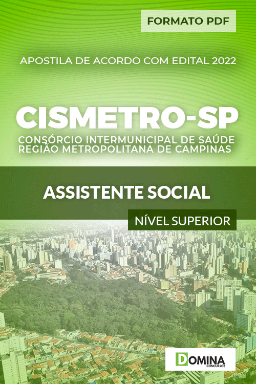 Apostila Digital CISMETRO SP 2022 Assistente Social