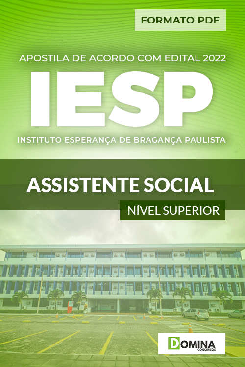 Apostila Digital Concurso IESP 2022 Assistente Social