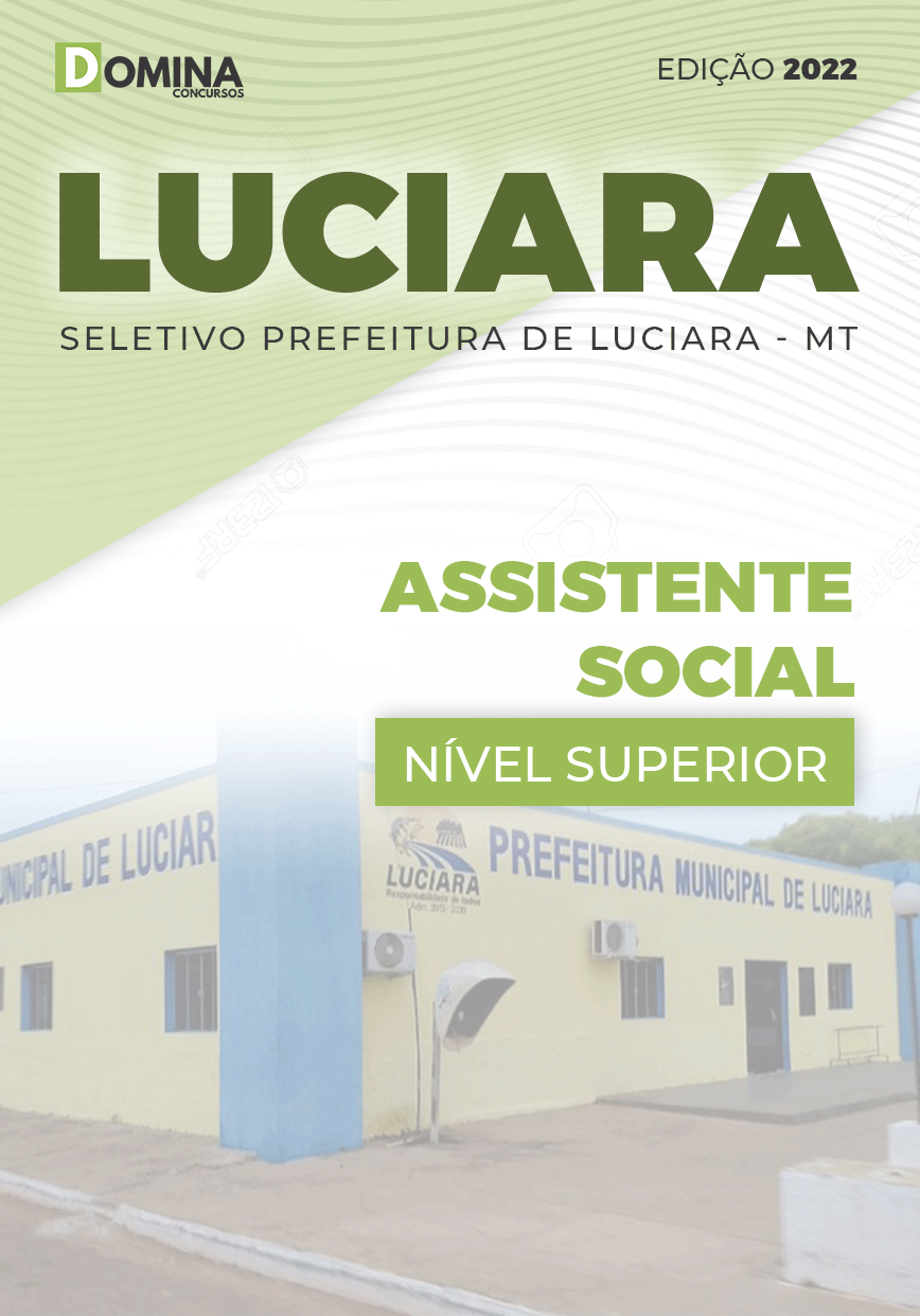 Apostila Concurso Pref Luciara MT 2022 Assistente Social