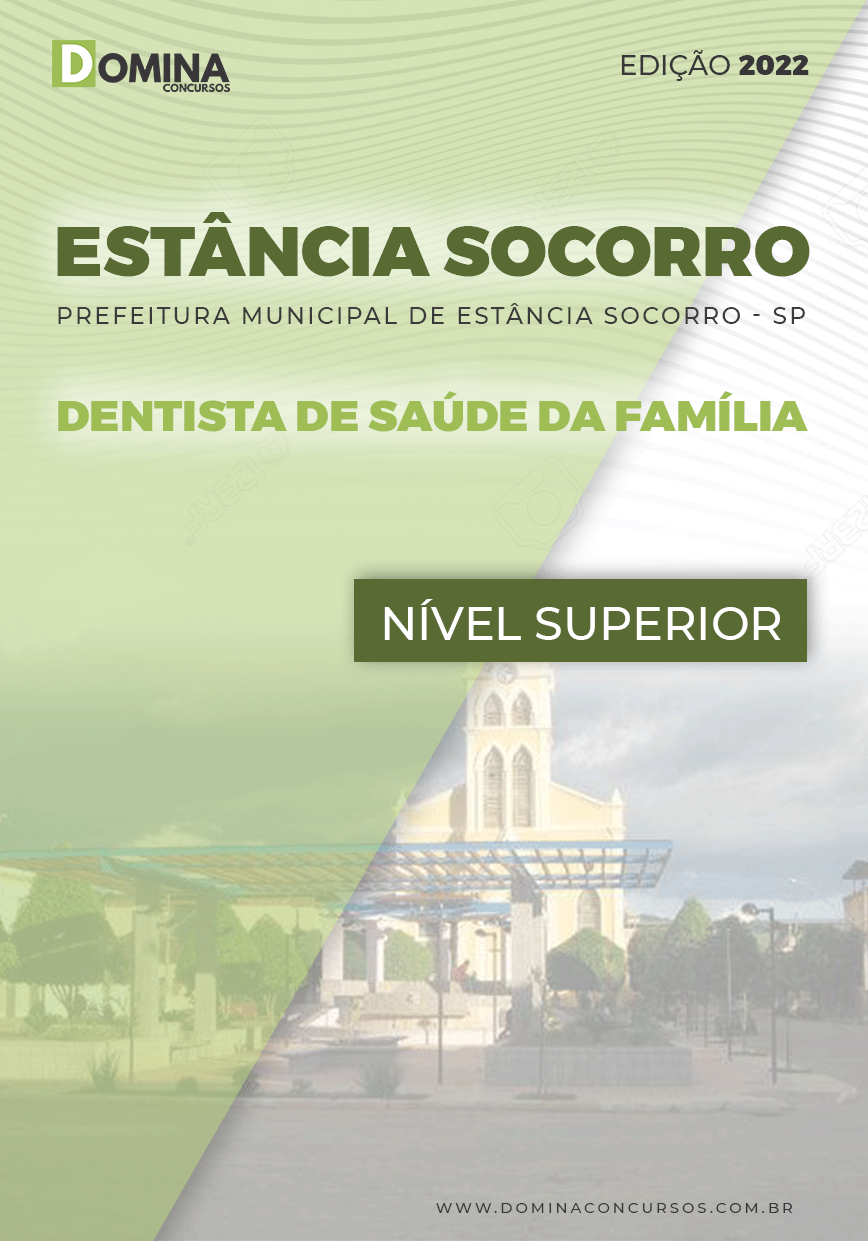 Apostila Pref Estância Socorro SP 2022 Dentista Saúde Família