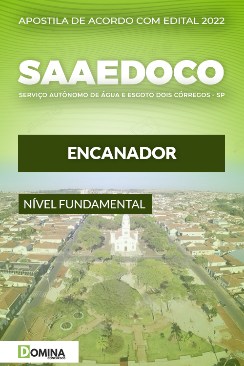Apostila Digital Concurso SAAEDOCO SP 2022 Encanador