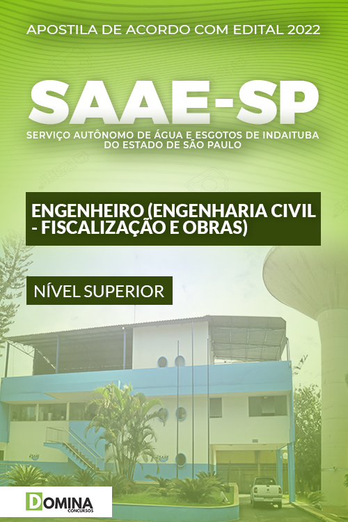 Apostila Digital SAAE Indaiatuba SP 2022 Engenharia Civil