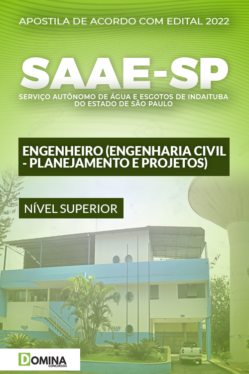 Apostila SAAE Indaiatuba SP 2022 Eng. Civil Planej. Projetos