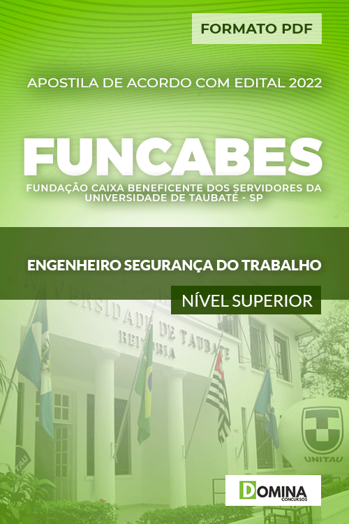 Apostila Funcabes SP 2022 Engenheiro Segurança Trabalho