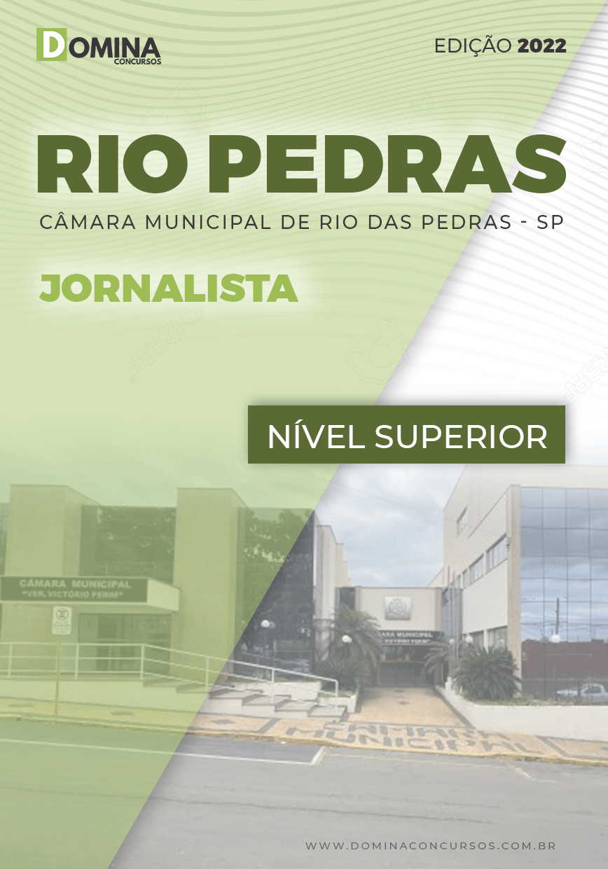 Apostila Digital Câmara Rio Das Pedras SP 2022 Jornalista