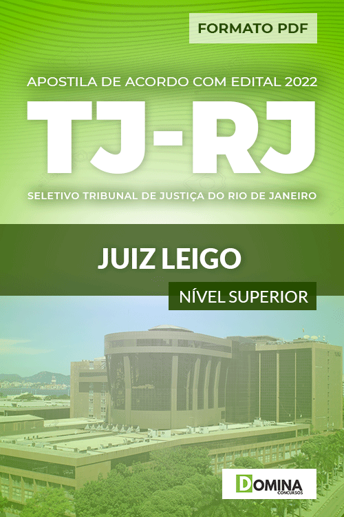 Apostila Digital Concurso Público TJ RJ 2022 Juiz Leigo