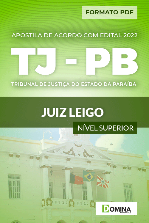 Apostila Digital Concurso Público TJ PB 2022 Juiz Leigo