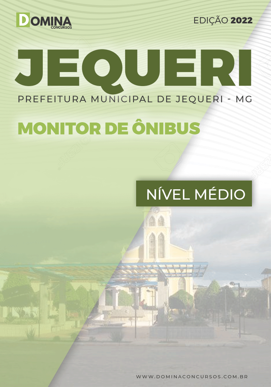 Apostila Concurso Pref Jequeri MG 2022 Monitor Ónibus