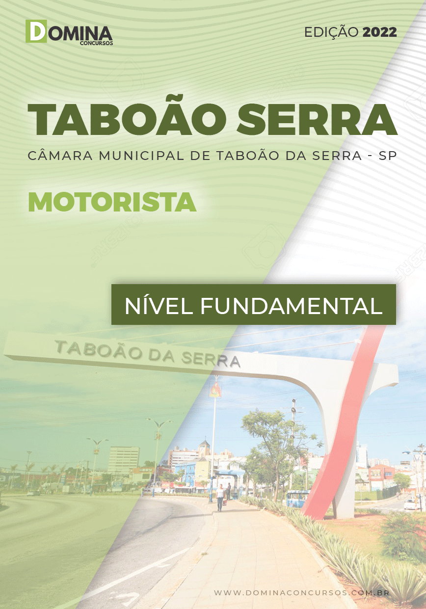 Apostila Digital Câmara Taboão Serra SP 2022 Motorista