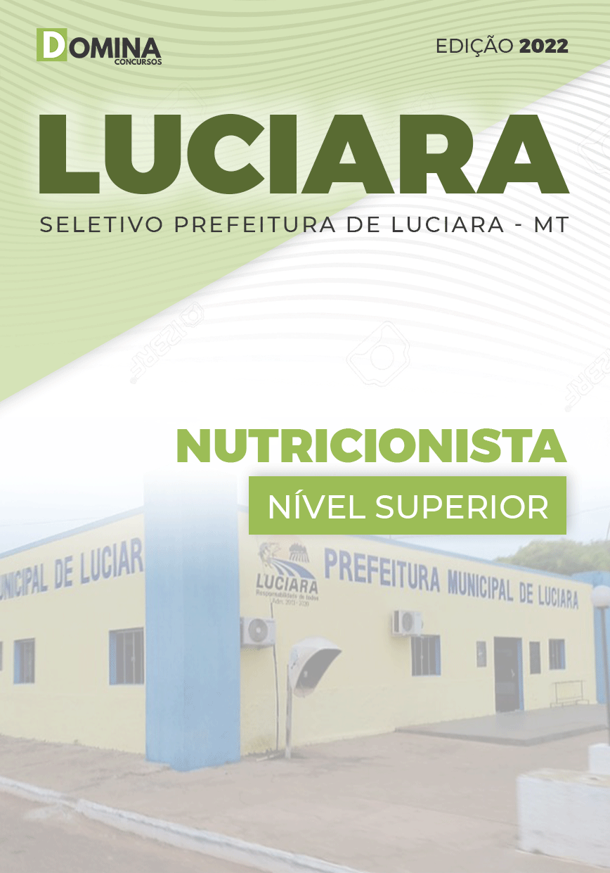 Apostila Concurso Pref Luciara MT 2022 Nutricionista