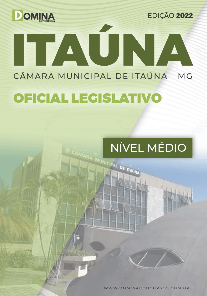 Apostila Câmara Itaúna MG 2022 Oficial Legislativo